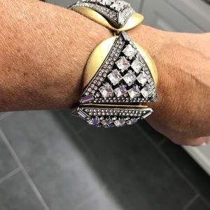 CZ bracelet and earrings from JCrew